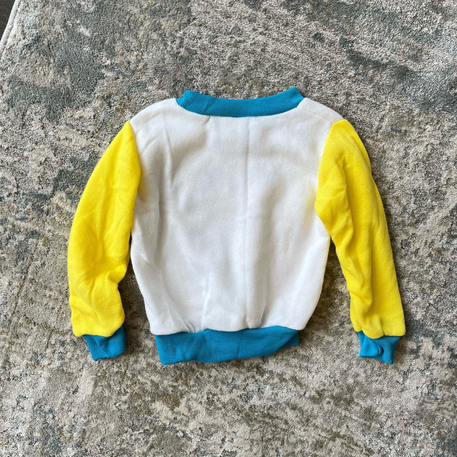 Vintage Tough Cookies Yellow Outer Space Sweatsuit 24 Months