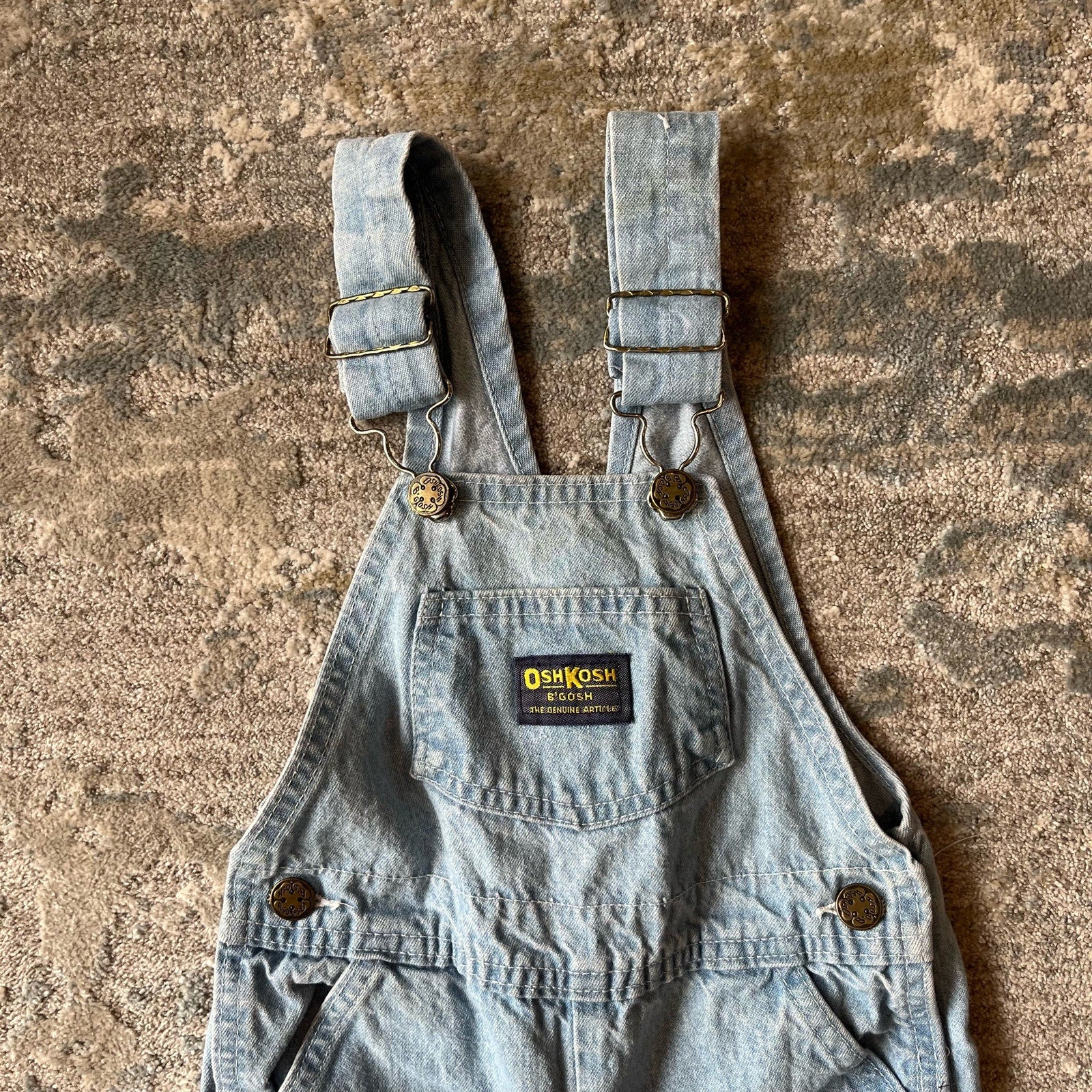 Vintage OshKosh B'gosh Blue Jean Overalls 3T USA