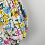 Load image into Gallery viewer, Angel Dear Muslin Ruffle Floral Sunsuit Romper Baby Girl
