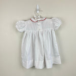 Load image into Gallery viewer, Vintage Hand Smocked by Imperial White Christmas Dress 4T

