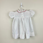 Load image into Gallery viewer, Vintage Hand Smocked by Imperial White Christmas Dress 4T
