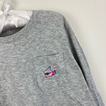 Load image into Gallery viewer, Vineyard Vines Girls Snowboard Whale Long Sleeve Pocket Tee Small 7-8
