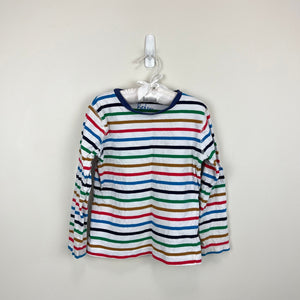 Mini Boden Colorful Striped Everyday Breton Tee Shirt 4-5