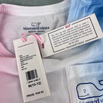 Load image into Gallery viewer, Vineyard Vines Girls' Dip-Dye Whale Long Sleeve Pocket T-Shirt M 10-12 NWT
