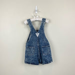 Load image into Gallery viewer, Vintage OshKosh B'gosh Acid Wash Denim Smiley Shortalls 4T USA

