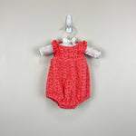 Load image into Gallery viewer, Jacadi Paris Coral Pink Eyelet Romper 1 Month
