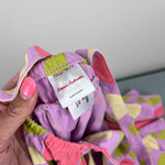 Load image into Gallery viewer, Hanna Andersson Cotton Tiered Cross Back Citrus Sunshine Tea Rose 120 cm 6-7
