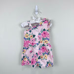 Load image into Gallery viewer, Janie and Jack Pink Floral Romper 6-12 Months
