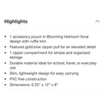 Load image into Gallery viewer, LoveShackFancy Blooming Heirloom Zip Pencil Case Ruffles Strawberry Macaroon NWT
