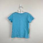 Load image into Gallery viewer, Mini Boden Short Sleeve Blue Applique T-Shirt Crocodile Bird 3-4
