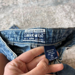 Load image into Gallery viewer, Vintage Y2K Limited Too Bootcut Cargo Tie Waist Blue Jeans 10
