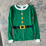 Load image into Gallery viewer, Hanna Andersson Long John Pajama Set Green Elf 140 cm 10
