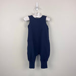 Load image into Gallery viewer, Hanna Andersson Baby French Terry Overalls Navy Blue 60 cm 3-6
