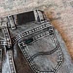 Load image into Gallery viewer, Vintage Lee Gray Acid Wash Double Yoke Zipper Jeans 12 USA
