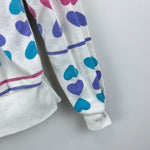 Load image into Gallery viewer, Vintage Gitano Eva Hearts &amp; Striped Pullover M
