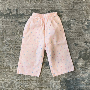 Vintage Pink Pastel Printed Pants 18 Months USA