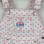Load image into Gallery viewer, Vintage Healthtex the All American Jean Polka Dot Heart Overalls 3T USA

