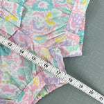 Load image into Gallery viewer, Vintage Broadway Kids Pastel Floral Ruffle Shirt &amp; Suspenders Set 18 Months
