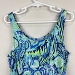 Load image into Gallery viewer, Lilly Pulitzer Girls Bala Romper Indigo Sunset Swim L 8-10
