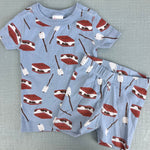 Load image into Gallery viewer, Hanna Andersson S'mores Short John Pajamas 80 cm 18-24 Months
