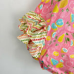 Load image into Gallery viewer, Matilda Jane Little Lemon Ruffle Bubble Romper 6 Months
