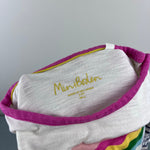 Load image into Gallery viewer, Mini Boden Fun Pocket Jersey Dress Navy Ivory Rainbow Wave 2-3
