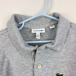 Load image into Gallery viewer, Lacoste Kids Cotton Pique Polo Shirt Gray 12 152 cm
