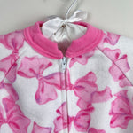 Load image into Gallery viewer, Vintage Dr. Denton Fleece Blanket Sleeper Pajamas Pink Bows 2T NWOT
