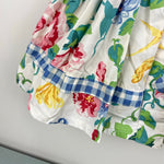 Load image into Gallery viewer, Vintage Rachel&#39;s Kids Floral Gingham Ruffle Dress 3T
