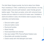 Load image into Gallery viewer, Salt Water Original Girls Floral Leather Sandals 13
