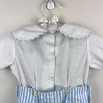 Load image into Gallery viewer, Vintage Monday's Child Blue Stripe Buster Suit Romper 24 Months USA

