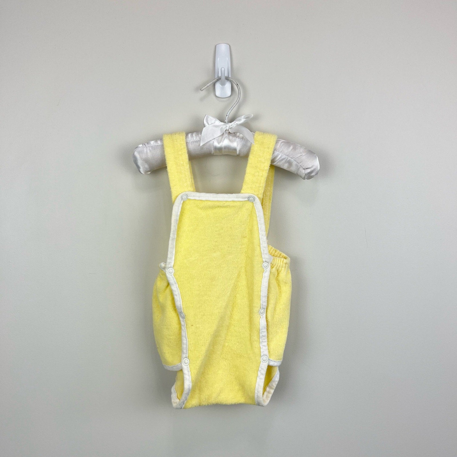 Vintage Spencer's Yellow Terry Sun Suit Romper 18 Months