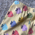 Load image into Gallery viewer, Hanna Andersson Yellow Fish Short John Pajamas 110 cm 5T
