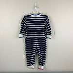 Load image into Gallery viewer, Florence Eiseman Stripe Knit Christmas Tree Longall Romper 24 Months
