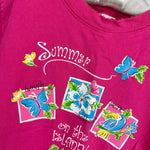 Load image into Gallery viewer, Vintage OshKosh B'gosh Tropical Butterfly Pink Tee Shirt 6 USA
