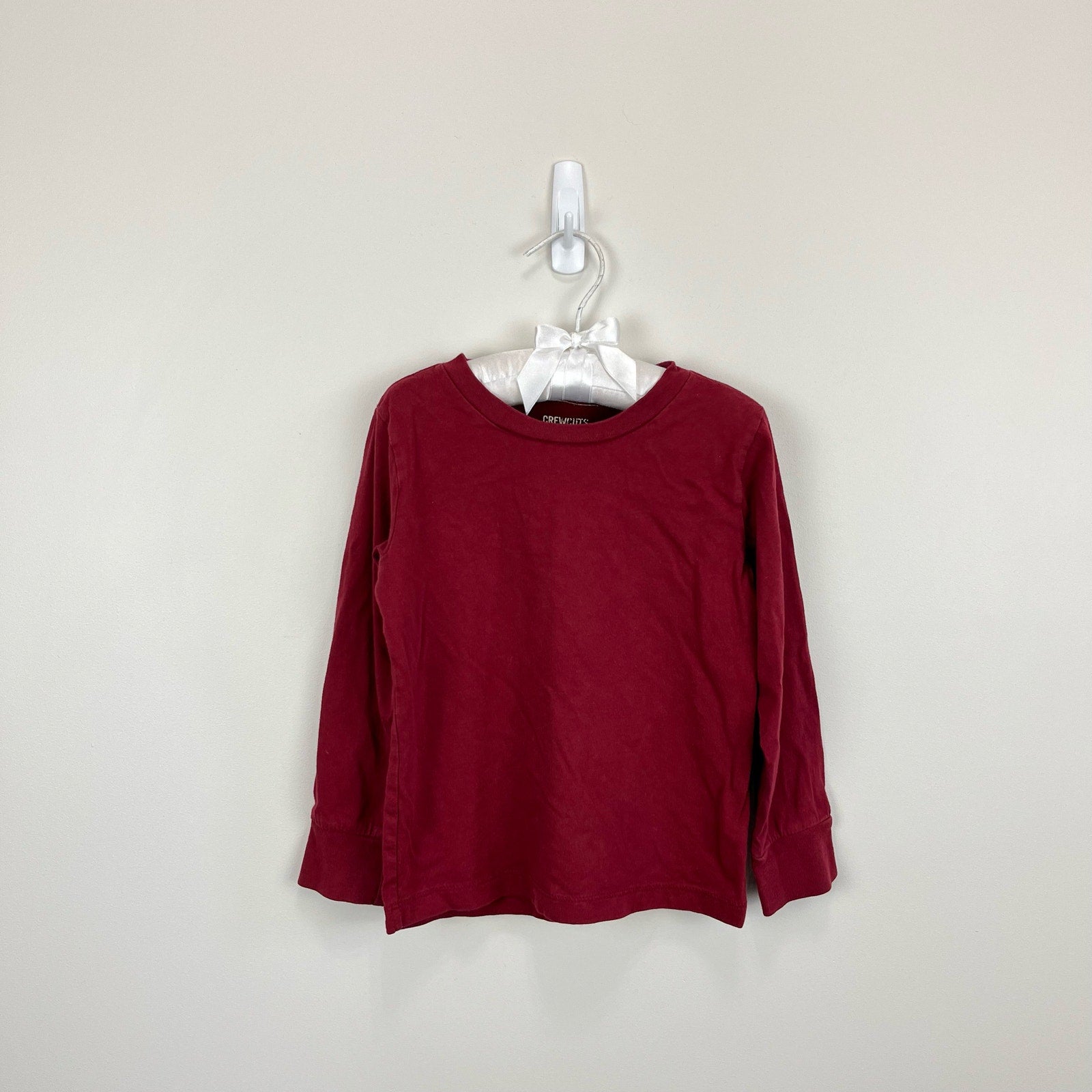 Crewcuts Boys Long Sleeve Burgundy Tee 3T