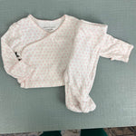Load image into Gallery viewer, Aerin x Janie and Jack Heirloom Wrap Set Pink Hearts Newborn
