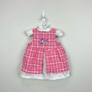 Vintage Y2K Mickey & Co Pink Plaid Minnie Dress 6-9 Months