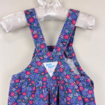 Load image into Gallery viewer, Vintage OshKosh B'gosh Purple Floral Overalls 18 Months USA

