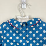 Load image into Gallery viewer, Mini Boden Blue Polka Dot Tunic 3-6 Months
