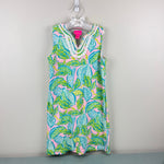 Load image into Gallery viewer, Lilly Pulitzer Girls Urchin Pink Vitamin Sea Harper Shift Dress L 8-10
