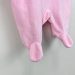 Load image into Gallery viewer, Jacadi Paris Pink Velour Footie 0 Months Newborn
