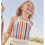 Load image into Gallery viewer, Mini Boden Colorful Knitted Sweater Tank Top 9-10
