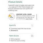 Load image into Gallery viewer, L.L. Bean Infants' and Toddlers' Hi-Pile Fleece Jacket Natural 12-18 Months
