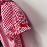 Load image into Gallery viewer, Vintage Peter Rabbit &amp; Friends Plaid Ruffle Romper 12 Months USA
