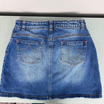 Load image into Gallery viewer, Mini Boden Girls Blue Jean Skirt 13-14
