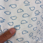 Load image into Gallery viewer, Vintage Small Stars White Blue Whale Shortall Romper 6-9 Months
