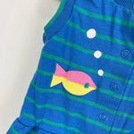 Load image into Gallery viewer, Vintage Florence Eiseman Neiman Marcus Striped Fish Romper XL
