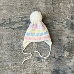 Load image into Gallery viewer, Vintage Pastel Pom Pom Winter Hat
