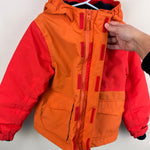 Load image into Gallery viewer, Lands' End Squall Fleece Lined Waterproof Insulated Winter Parka Orange XS 4-5
